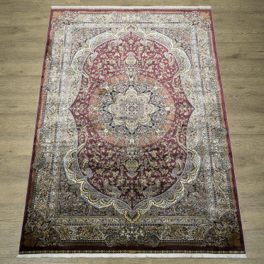 КОВРЫ ДИЗАЙН 2004K ЦВЕТ BORDO / CREAM