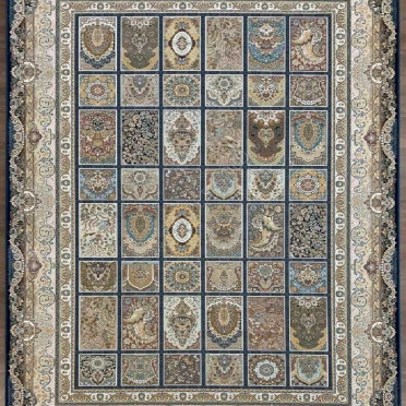 Ковер персидский 1500-G139 Mashad 1500 (Акрил, синий)