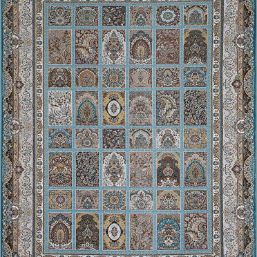 Иранский ковер Iran Mashad 1500 G139 (Акрил, голубой)