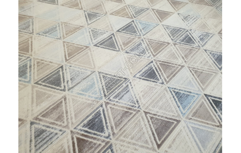 Ковер Avon 36853A OVAL L.BEIGE BLUE