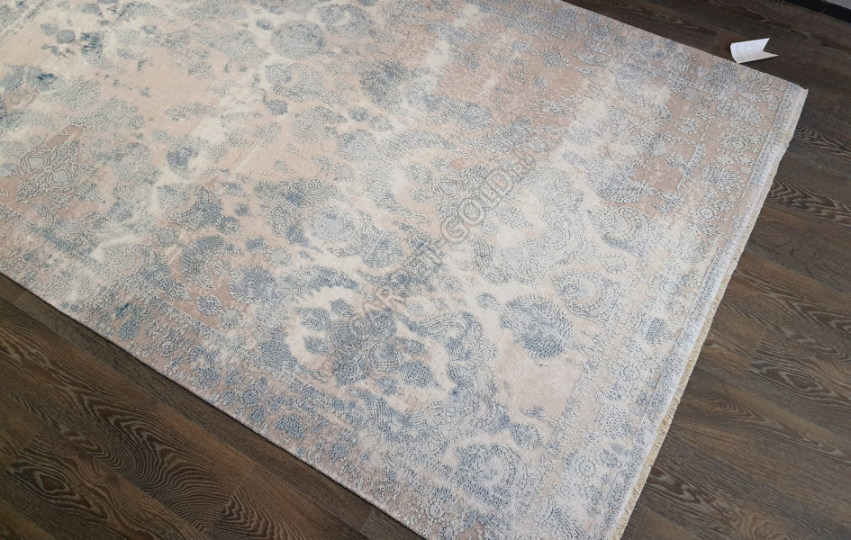 Безворсовый ковер лофт дизайн BANCO P1055 BEIGE-NAVY