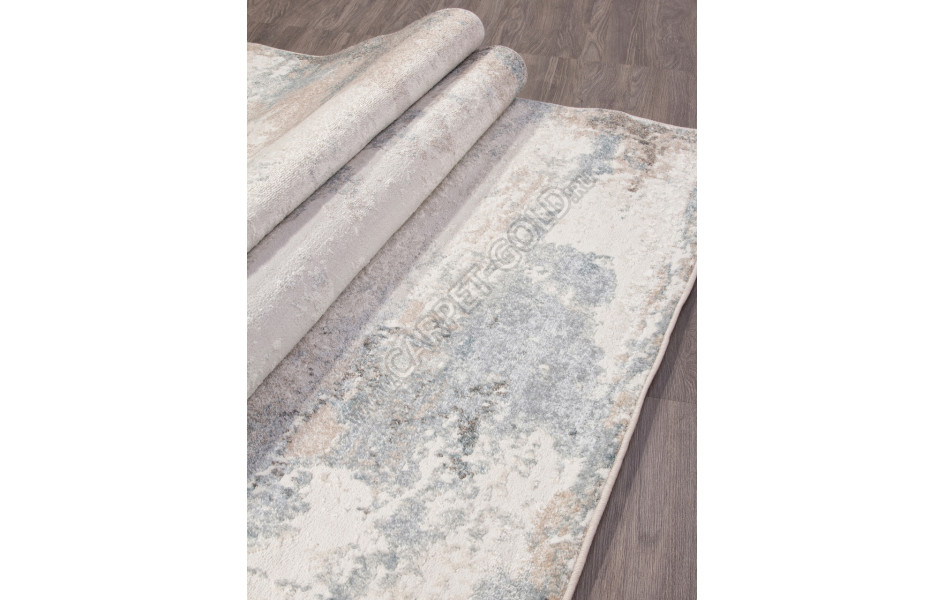 Российский ковер D994 - BEIGE-BLUE - Прямоугольник - коллекция NATUREL