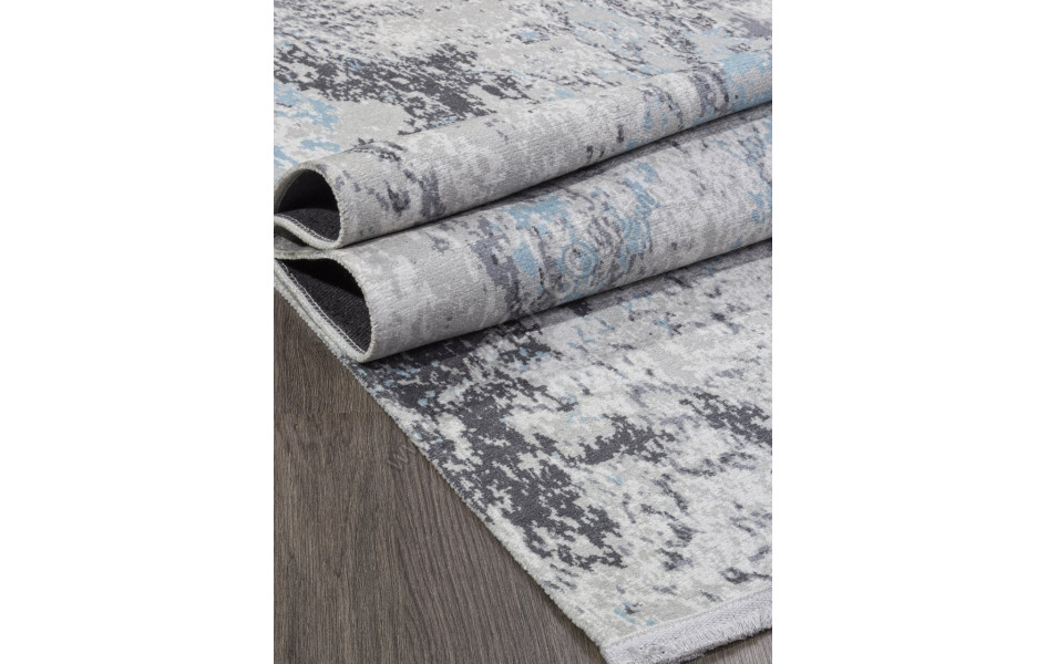 Ковер AB071A - GREY / BLUE - Прямоугольник - коллекция LOTUS