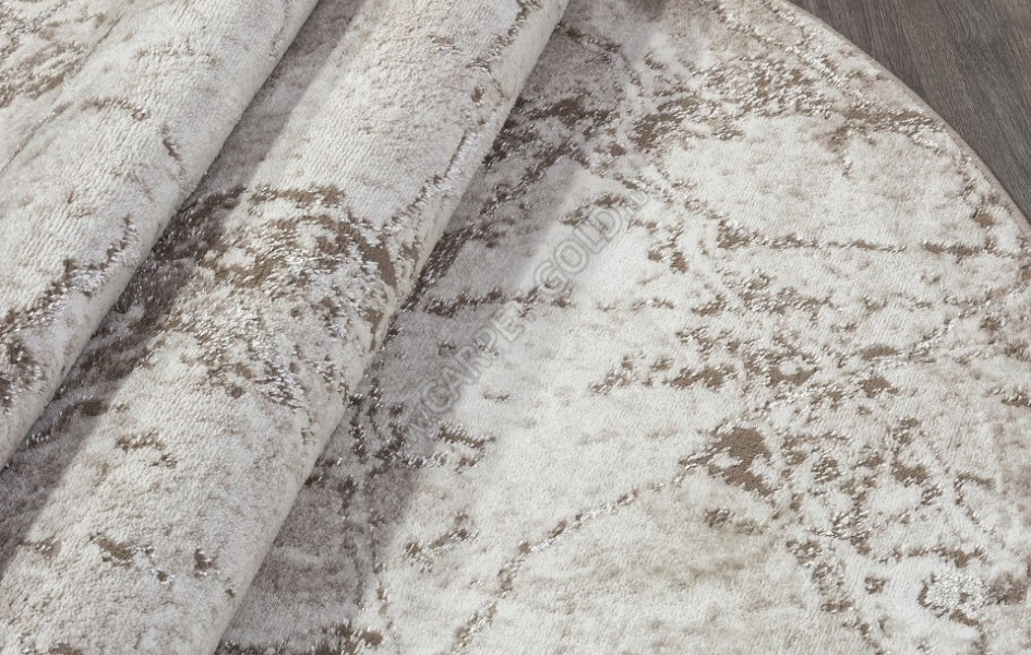 Ковер в стиле модерн F175 - BEIGE - Овал - коллекция ALABAMA