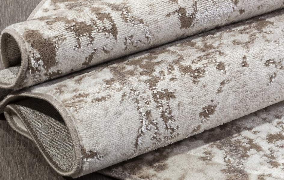 Ковер в стиле модерн F175 - BEIGE - Овал - коллекция ALABAMA