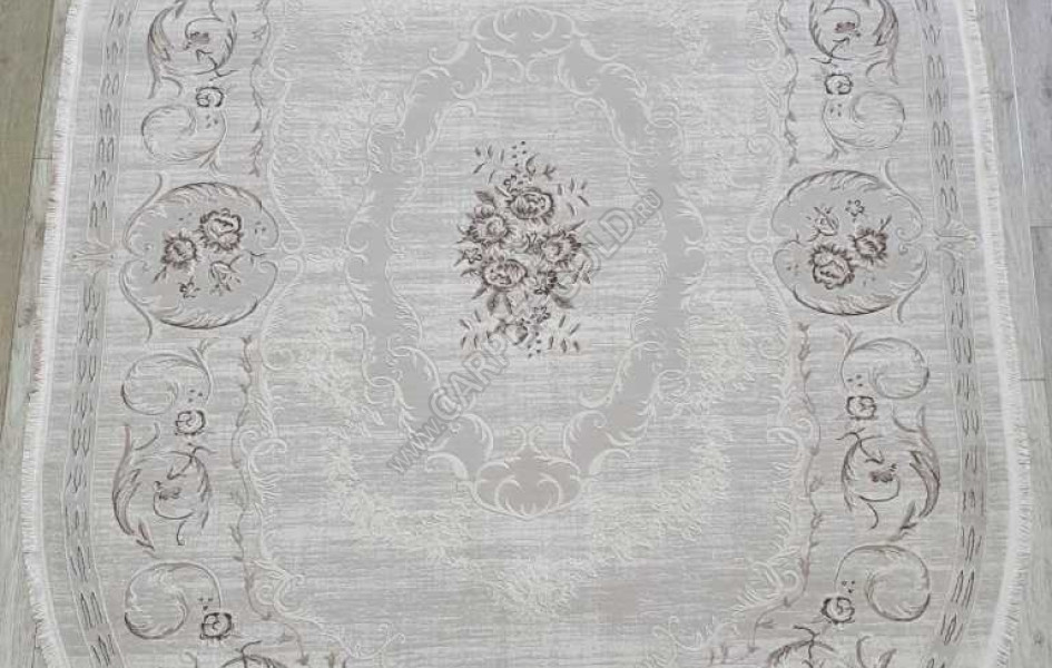 Турецкий ковер Amatis Lux 36546A OVAL L.BEIGE / L.BEIGE