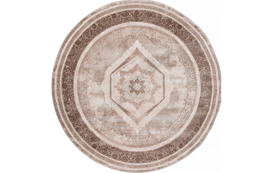 Ковер 04037A - BROWN / BROWN - Круг - коллекция ARMINA