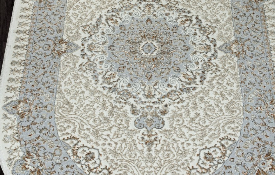 Ковер 06066A - CREAM FDY / CREAM HB - Овал - коллекция SAHARA