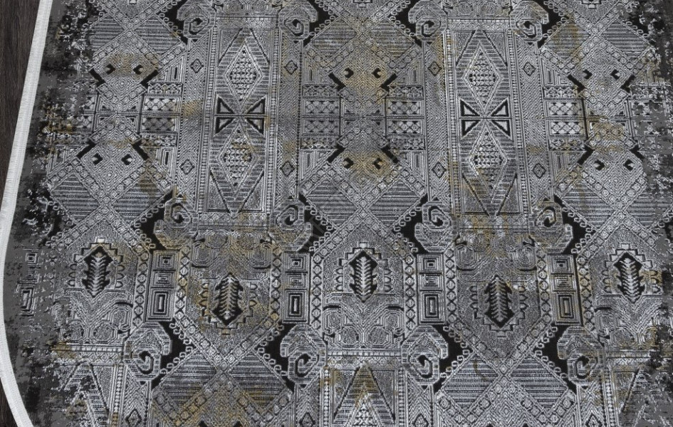 Ковер SI023G - GREY / GREY - Овал - коллекция LISSABON