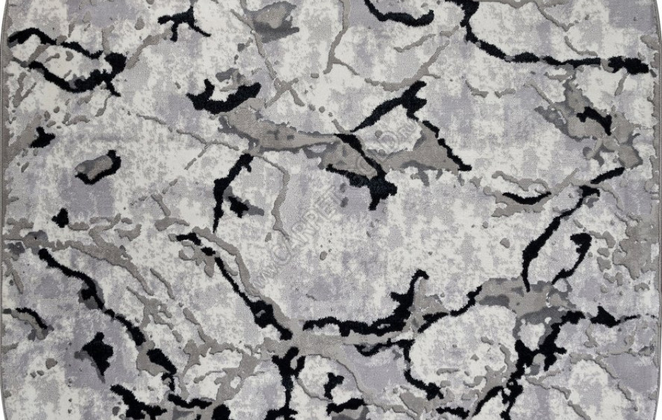 Ковер F289 - DARK GRAY - Овал - коллекция PALERMO