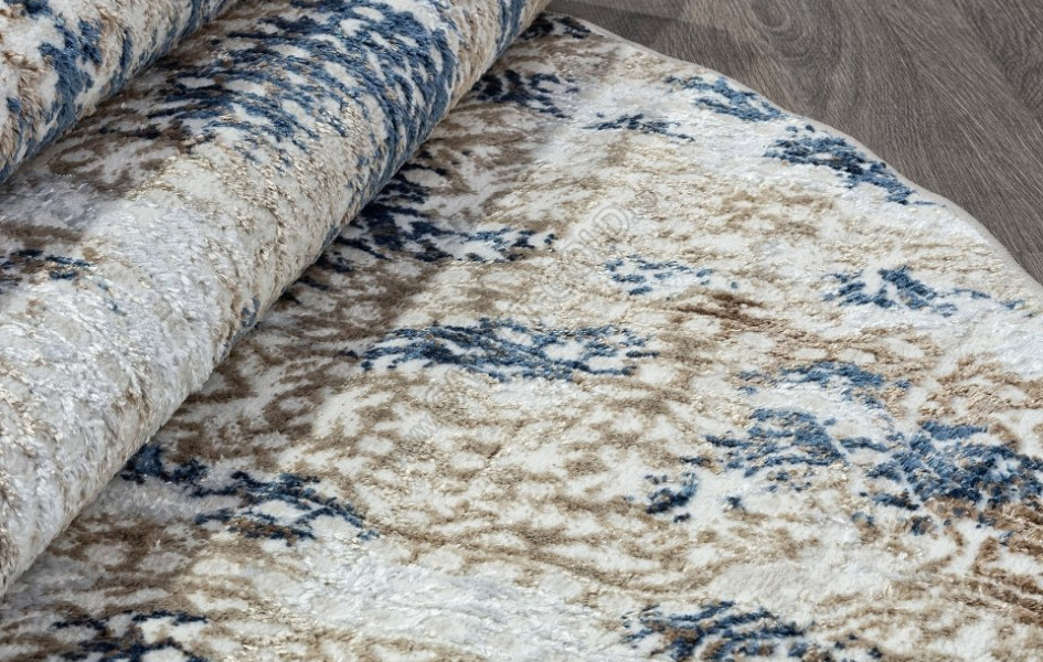 Ковер O1699 - 630 CREAM / BLUE - Овал - коллекция ANTEP