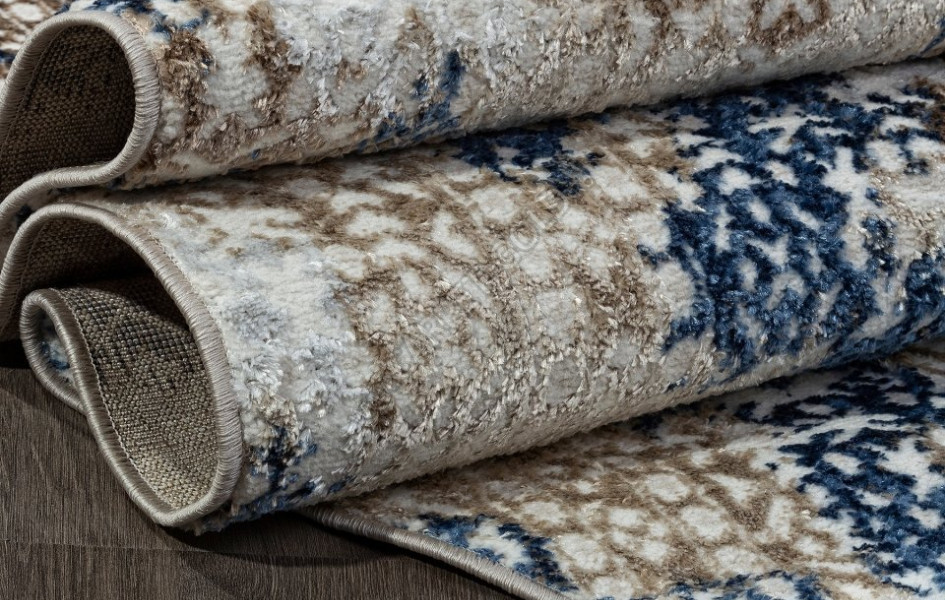 Ковер O1699 - 630 CREAM / BLUE - Овал - коллекция ANTEP
