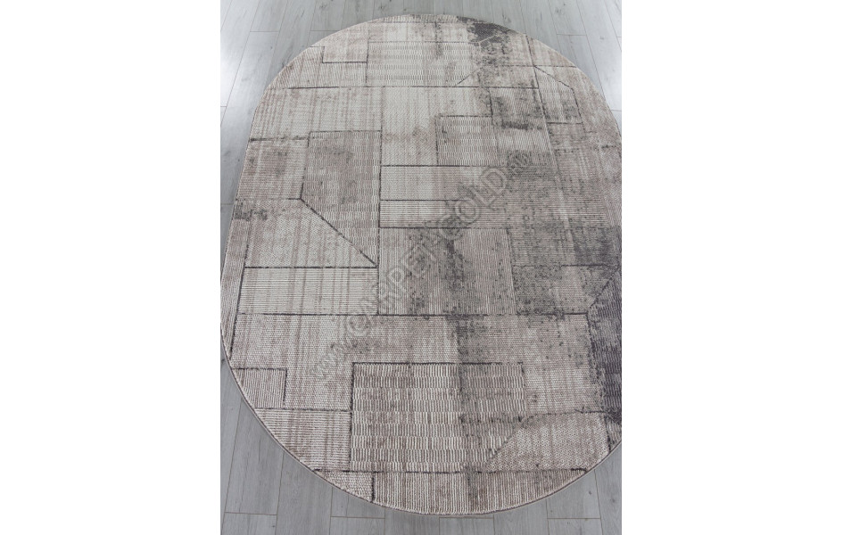 Ковер O2131 - 995 GREY / GREY - Овал - коллекция BRAND