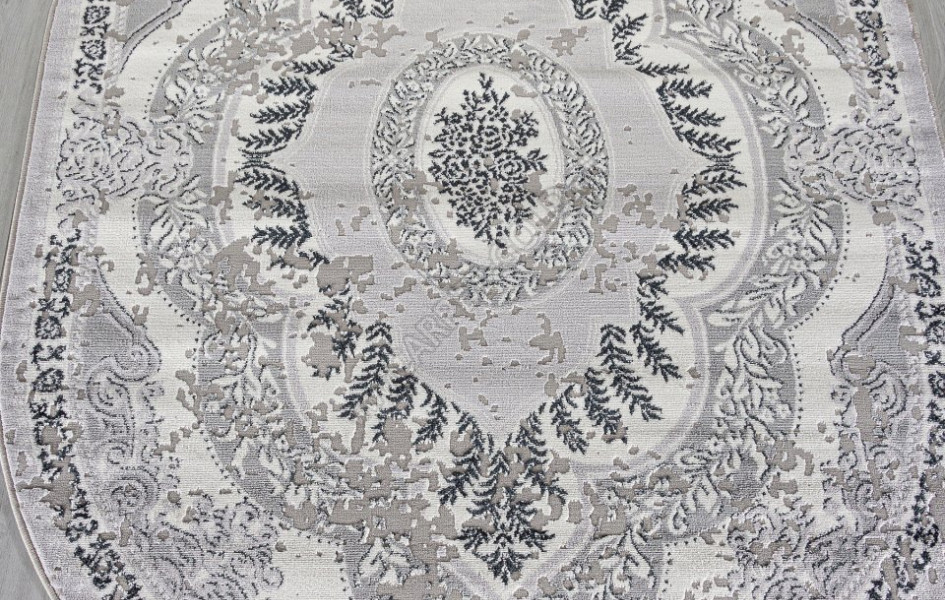 Ковер F290 - DARK GRAY - Овал - коллекция PALERMO