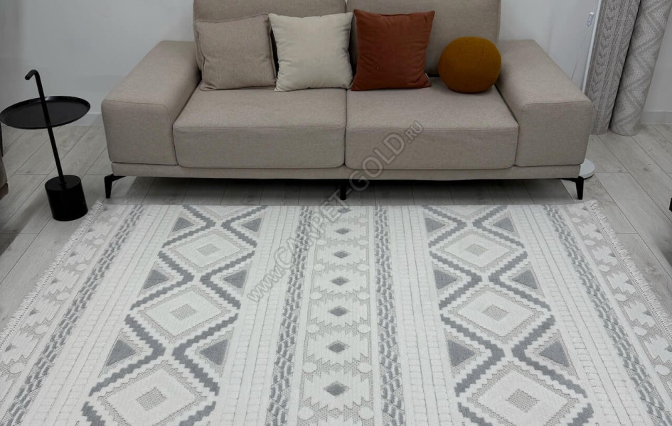 PL 273_CREAM GREY Поло