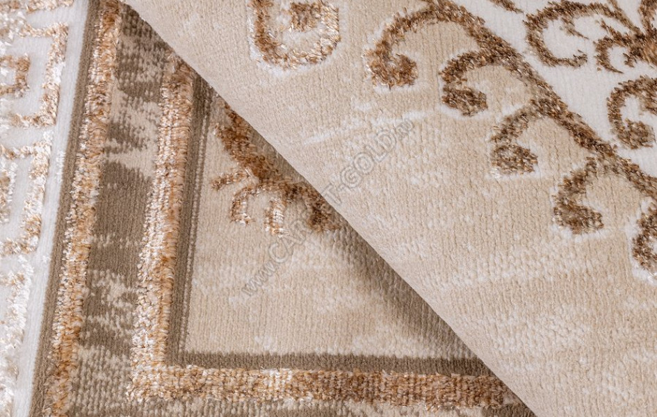 КОВРЫ ДИЗАЙН 10590A ЦВЕТ BEIGE / KAHVE Nord