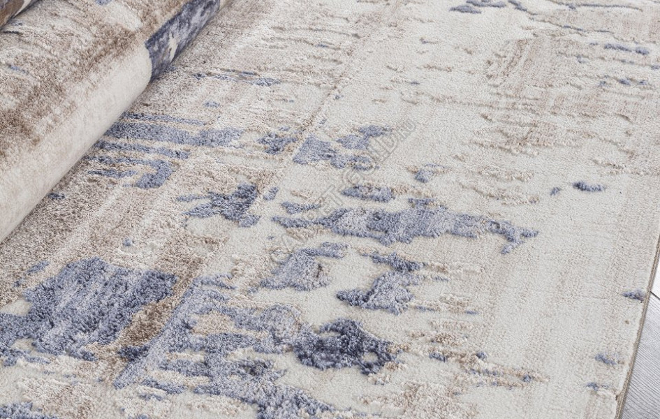 Ковер O1121 - 730 BEIGE / BLUE - Прямоугольник - коллекция SAMIRA