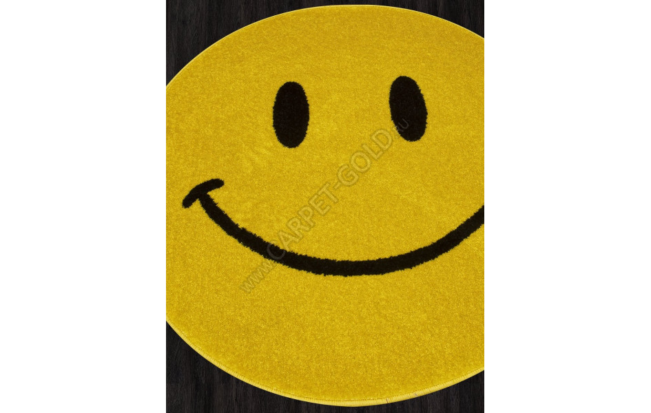 Ковер NC19 - YELLOW - Круг - коллекция SMILE