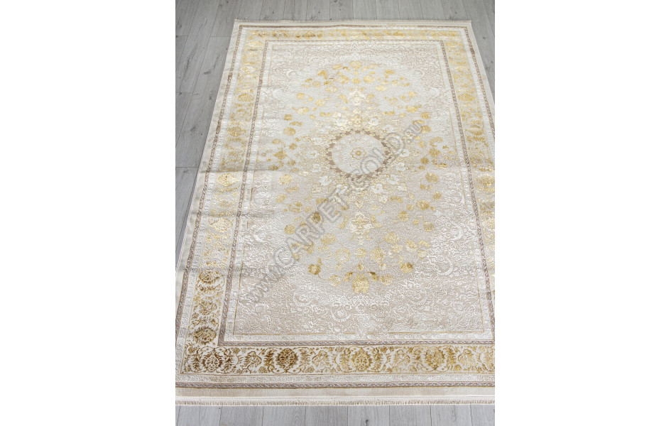 Ковер A123B - CREAM / GOLD FDY - Прямоугольник - коллекция ZARINA