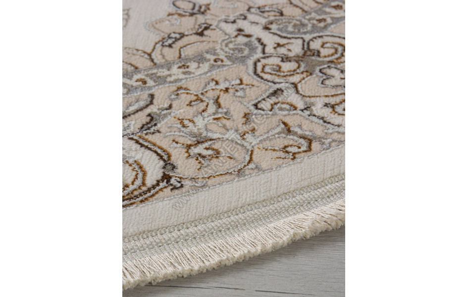 Ковер M107A - CREAM / CREAM - Овал - коллекция ZARINA