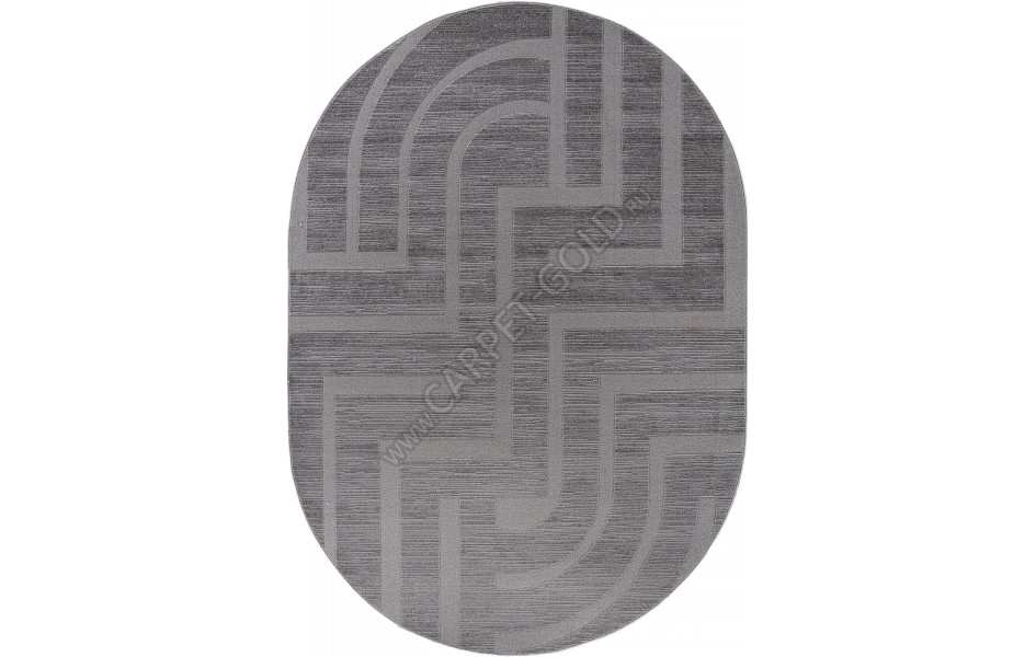 Ковер F439 - LIGHT GRAY - Овал - коллекция DIOS