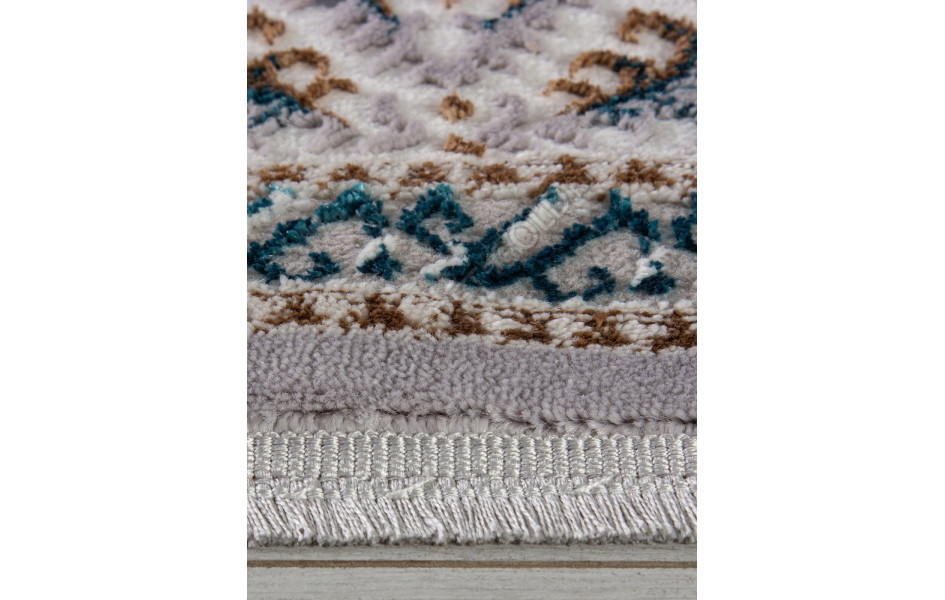 Ковер F638 - GREEN-BLUE - Прямоугольник - коллекция HALIF